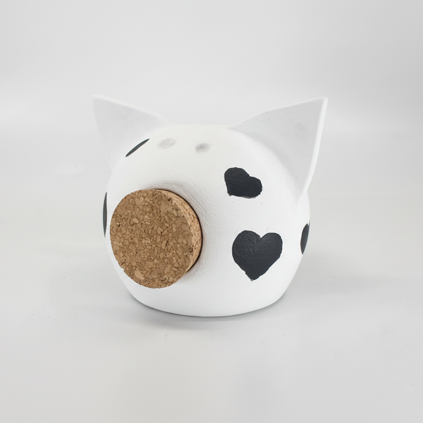 Queen of Hearts | Handmade Ceramic Piggy Bank